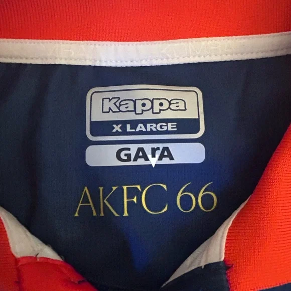 Kappa Blue Soccer Jersey with Red and Yellow Accents - Picture 7 of 7
